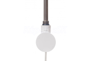 Hopa YUUKI Vykurovacia tyč s termostatom s otočným ovládaním, 390 mm, 600 W, Biela