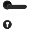 COBRA ZOE-R PZ Kľučka dverová, čierna s rozetou, kovová, kovové vnútro
