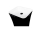 Hopa ASSOS Black&White Umývadlo voľne stojace 500x400x850mm, liaty mramor, Čierna/Biela