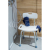 Hopa Sprchová stolička, hranatá, nosnosť 150kg, hliník+ABS plast