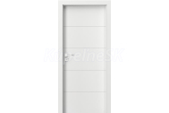 PORTA Doors SET rámové dvere VECTOR PREMIUM E Plné, Lak premium-Biela + zárubeň fólia