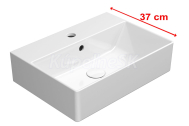 GSI KUBE X keramické umývadlo 50x37 cm, biela ExtraGlaze