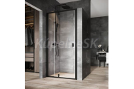 Ravak NEXTY NDOP2-100, 2-dielne sprchové dvere do niky Black,Transparent + vešiak
