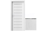 PORTA Doors SET Rámové dvere KONCEPT A1, sklo Matné, 3D fólia Borovica Andersen + zárubňa