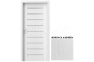 PORTA Doors SET Rámové dvere KONCEPT A2, sklo Matné, 3D fólia Borovica Andersen + zárubňa