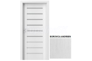 PORTA Doors SET Rámové dvere KONCEPT A6, sklo Matné, 3D fólia Borovica Andersen + zárubňa