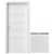 PORTA Doors SET Rámové dvere KONCEPT H4, sklo Matné, 3D fólia Borovica Andersen + zárubňa