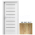PORTA Doors SET Rámové dvere KONCEPT A8, sklo Matné, 3D fólia Dub Craft Zlatý + zárubňa