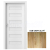 PORTA Doors SET Rámové dvere KONCEPT C0, plné, 3D fólia Dub Craft Zlatý + zárubňa