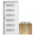 PORTA Doors SET Rámové dvere KONCEPT C6, sklo Matné, 3D fólia Dub Craft Zlatý + zárubňa