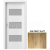 PORTA Doors SET Rámové dvere KONCEPT K3, sklo Matné, 3D fólia Dub Craft Zlatý + zárubňa