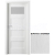PORTA Doors SET Rámové dvere VERTE PREMIUM A.1 skloMat, 3Dfólia Borovica Andersen+ zárubeň