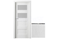 PORTA Doors SET Rámové dvere VERTE PREMIUM A.2 skloMat, 3Dfólia Borovica Andersen+ zárubeň