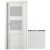 PORTA Doors SET Rámové dvere VERTE PREMIUM B.2 skloMat, 3Dfólia Borovica Andersen+ zárubeň