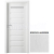 PORTA Doors SET Rámové dvere VERTE PREMIUM D.1 skloMat, 3Dfólia Borovica Andersen+ zárubeň