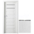PORTA Doors SET Rámové dvere VERTE PREMIUM D.2 skloMat, 3Dfólia Borovica Andersen+ zárubeň