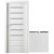PORTA Doors SET Rámové dvere VERTE PREMIUM D.6 skloMat, 3Dfólia Borovica Andersen+ zárubeň
