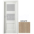 PORTA Doors SET Rámové dvere VERTE PREMIUM B.2 skloMat, 3Dfólia Dub Matný + zárubeň