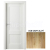 PORTA Doors SET Rámové dvere VERTE PREMIUM C.0 Plné, 3D fólia Dub Craft Zlatý +zárubeň