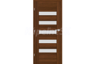 ERKADO set MAGNÓLIA 1 rámové dvere presklené, fólia Greko Orech +Zárubňa