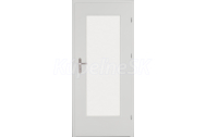 CENTURION Interiérové dvere DAKAR 2/3-Sklo matné, CPL laminát 0,2mm hladké Biela