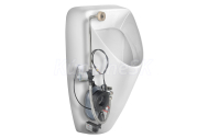 Bruckner SCHWARN urinál s automatickým splachovačom 6V DC, zakrytý prívod vody