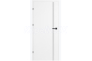 ERKADO SET Doskové dvere BALDUR 1 presklené, Premium Biela + zárubeň