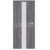 ERKADO SET Doskové dvere BALDUR 3 presklené, Premium Jaseň Grafit + zárubeň