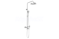 RAVAK DS 092.00 Sprchový stĺp vaňový posuvný s hadicou, hlav. a ručnou sprchou + Cleaner