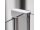 Roth CI PIF 1-krídlové sprchové dvere do niky s pevným dielom 100x200cm, Brillant/sk.Číre