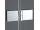 Roth CI PIV 1-krídlové sprchové dvere do niky skladacie 80x200cm Ľavé, Brillant/sk.Číre