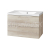 Mereo Aira, kúpeľňová skrinka s umývadlom z liateho mramoru 81 cm, dub Kronberg