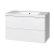 Mereo Aira, kúpeľňová skrinka s umývadlom z liateho mramoru 101 cm, biela