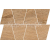 Cersanit GRANDWOOD RUSTIC Light Brown 19X30,6 mozaika matná, OD498-079, 1.tr.