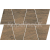 Cersanit GRANDWOOD RUSTIC Brown 19X30,6 mozaika matná, OD498-086, 1.tr.