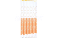 Aqualine Záves 180x180cm, 100% polyester, biela/oranžová