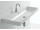 AXA NORMAL 80 umývadlo s otvorom závesné/zápustné, 80x45x14 cm, biela lesklá