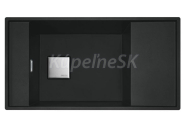 Franke drez spodná montáž FSG 211/111 matná čierna  860x458,sifón+excent.ovlád.sitk.ventil