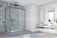 Hopa BE.COLORS N1FS sprchové dvere 120x200 cm,Acidato bezpečnostné sklo,rám Silver