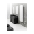 Hopa INDIVI NEW plochý sklenený kúpeľňový radiátor 576x2006 mm 1157 W spodné pripoj. Biely
