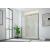 Hopa ESSENCE N2FS posuvné sprchové dvere do niky 140x200 cm,sklo Stampato C,rám Biely