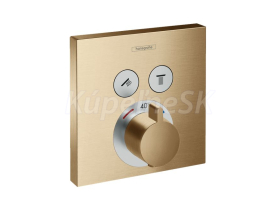 Hansgrohe ShowerSelect podomietkový termostat-ovládanie, 2 spotrebiče,kefov. bronz