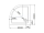 Mereo Sprchový set z Kory Lite, štvrťkruh, 90 cm, biely ALU, sklo Grape a vysoké SMC vanič