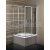 Polysan CARMEN štvorcová sprchová zástena 900x900x1650mm, číre sklo