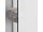 Ronal PUR PDT4 Bočná stena, L-kovanie - ATYP š.30-100 cm,Chróm/Sklo Satén,1x vzpera