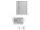 Roth Philly Loft Horizon 100x200 Sprchová zástena, Black/Číre sklo,1x vzpera