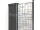 Roth CITWF Sprchová zástena Walk-in 110cm, profil Čierny / sklo Číre,1x vzpera