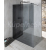 Gelco VARIO BLACK Walk-in sprchová zástena inšt. k stene, dymové sklo, 1000 mm+1x profil