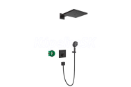 Hansgrohe Raindance E sprchový systém pre podomietkovú inštaláciu s termost. Select Čierny