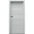 PORTA Doors SET Rámové dvere VERTE G.1 so sklom, 3D fólia Sivá + zárubeň